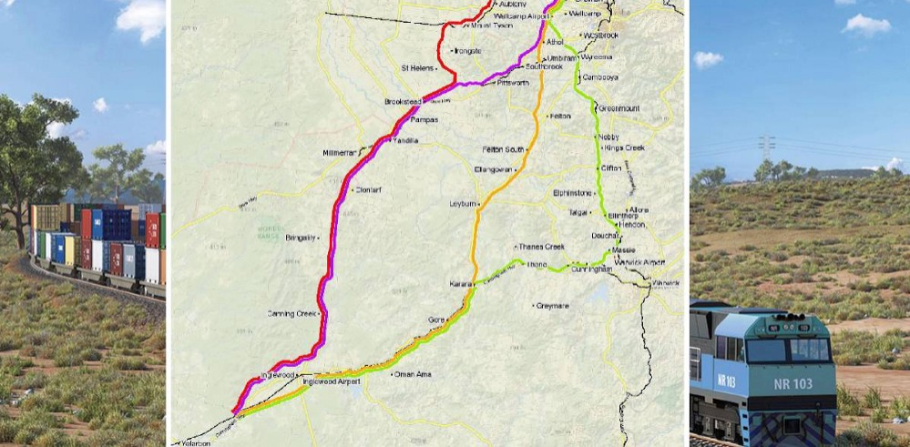 INLAND RAIL ROUTE REVEALED AS GOVERNMENT FACES QUESTIONS OVER FLOODING